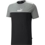 T - shirt puma ess block noir - gris - homme / adulte