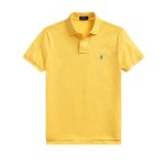 T - shirt ralph lauren polo slim fit mesh jaune - homme / adulte