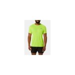 T - shirt running asics homme core ss top - fluo vert - mat�riaux recycl�s - manches courtes - respirant ...