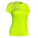 T - shirt running femme joma elite viii - jaune fluo - manches courtes