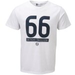 T - shirt homme blanc sergio tacchini - 100% coton - manches courtes - col arrondi