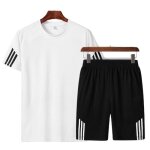 T - shirt et short ensemble de survêtement homme 2 pièces Été respirant sec rapide décontracté tee shirt ... T - shirt et short ensemble de survêtement homme 2 pièces Été respirant sec rapide décontracté tee shirt ...