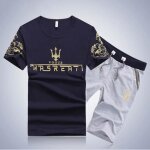 (t - shirts + short) maserati ensemble de t - shirt homme imprim� baggy t - shirt d�t� mode short de ...