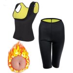 T - shirt et shorts de sudation et d?amincissement noprne femme