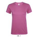 Tee - shirt femme - regent - rose orchid�e - 100% coton - manches courtes - coupe ajust�e