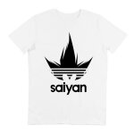 T - shirt - adidas - son goku saiyan - blanc - manches courtes - col rond T - shirt - adidas - son goku saiyan - blanc - manches courtes - col rond