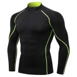 T - shirt de sport homme compression insfity manches longues - fitness - schage rapide respirant - noir ...