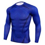 T - shirt de sport slim � s�chage rapide pour homme - bleu
