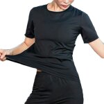 T - shirt de sudations femme - insfity - manches courtes - noir - imperm�able - fitness