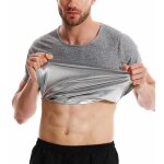 T - shirt de sudation homme - marque - manches courtes - ventre plat - fitness