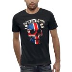 T - shirt tete de mort rock n roll uk - pixel evolution - homme