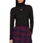 T - shirt tommy hilfiger slim badge mockneck ls femmes