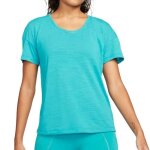 T - shirt turquoise femme nike lurex