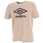 T - shirt umbro coton big logo homme - rose - manches courtes - col rond