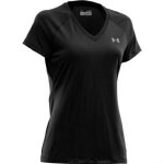 T - shirt - under armour - tech solid - noir - femme - ultra l�ger - multisport