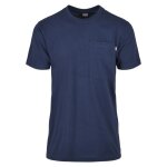 T - shirt - urban classics - basic pocket - bleu fonc� - coton - manches courtes