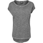T - shirt - urban classics - long shaped spray dye tee - gris fonc� - 100% coton - manches courtes