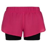 Short 2 en 1 de running pour femme kilpi bergen - rose - 44