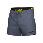 Short de bain bleu clair hugo  logo imprim et taille double flex