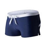 Short de bain boxer homme pour plage et piscine - bleu marine - mp52442893