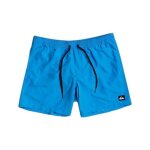 Short de bain enfant - quiksilver - everyday volley 13 - bleu ciel - 100% polyester - taille �lastique ...
