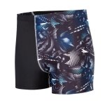 Short de bain t homme taille lastique imprim schage rapide vacances plage grande taille - noir