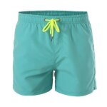 Short de bain homme - marque - modle - couleur unie - schage rapide - vert clair
