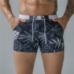 Short de bain homme imprime short de plage t taille lastique avec cordon schage rapide vacances natation ...