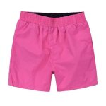 Short de bain homme maillot short de plage schage rapide casual short t couleur unie - rose red