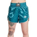 Short de boxe kick - thai pour femme - leone 1947 - base w kick - vert - bleu - respirant
