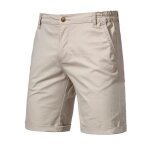 Short chino homme - marque - kaki - 100% coton - regular Short chino homme - marque - kaki - 100% coton - regular