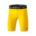 Short de compression - erima - jaune - homme - football - respirant