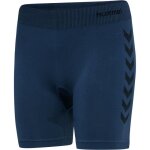 Short de compression femme - hummel - hmlfirst training - bleu marine - multisport - adulte