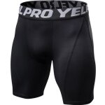 Shorts de compression pour homme - hugo - sport fitness - noir - schage rapide