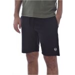 Short en coton  logo brod - sergio tacchini - homme - noir - ajuste - adulte