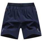 Shorts d�contract�s en soie glac�e pour hommes d�t� cool running street shorts ay? - bleu