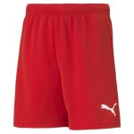 Short enfant puma teamrise - rouge / blanc - 12 ans
