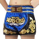 Short enfant - thai boxe kickboxing - couleur bleu - taille 12 - 14 ans - 100% satin polyester Short enfant - thai boxe kickboxing - couleur bleu - taille 12 - 14 ans - 100% satin polyester