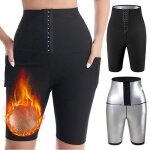 Short femme amincissant ventre plat - sudation - fitness - noir