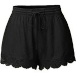 Shorts en dentelle pour femmes - hot - grande taille - attache corde