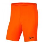 Short de football enfant nike park orange ? coupe classique ceinture �lastique et cordon