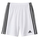 Short de football enfant adidas squadra 21 blanc - respirant