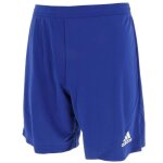 Short de football adidas ent22 - bleu moyen - taille lastique avec cordon de serrage - logo brod
