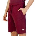 Short homme bordeaux sergio tacchini - taille lastique - 100% coton