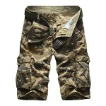 Shorts homme cargo camouflage - marque - mod�le - kaki - vert - homme