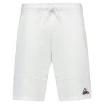 Short homme - le coq sportif - coupe regular - couleur blanc - matières coton / polyester Short homme - le coq sportif - coupe regular - couleur blanc - matières coton / polyester