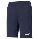 Short homme - puma - essential slim fit - bleu - 68% coton - coupe slim