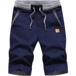 Short homme sport shorts hommes 100%coton beach grande v�tements masculin - bleu marine fbc132c bleu ...