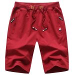 Short homme uni de sport - wx207 - bordeaux - grande taille - plage de sable fit - v�tements masculin ...