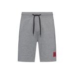 Short hugo diz212 en coton avec tiquette logo gris